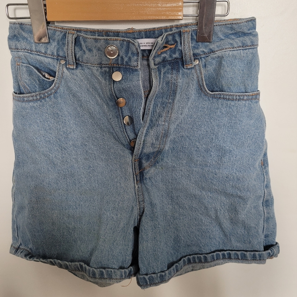 Zara Denim Shorts US 0 100% Cotton